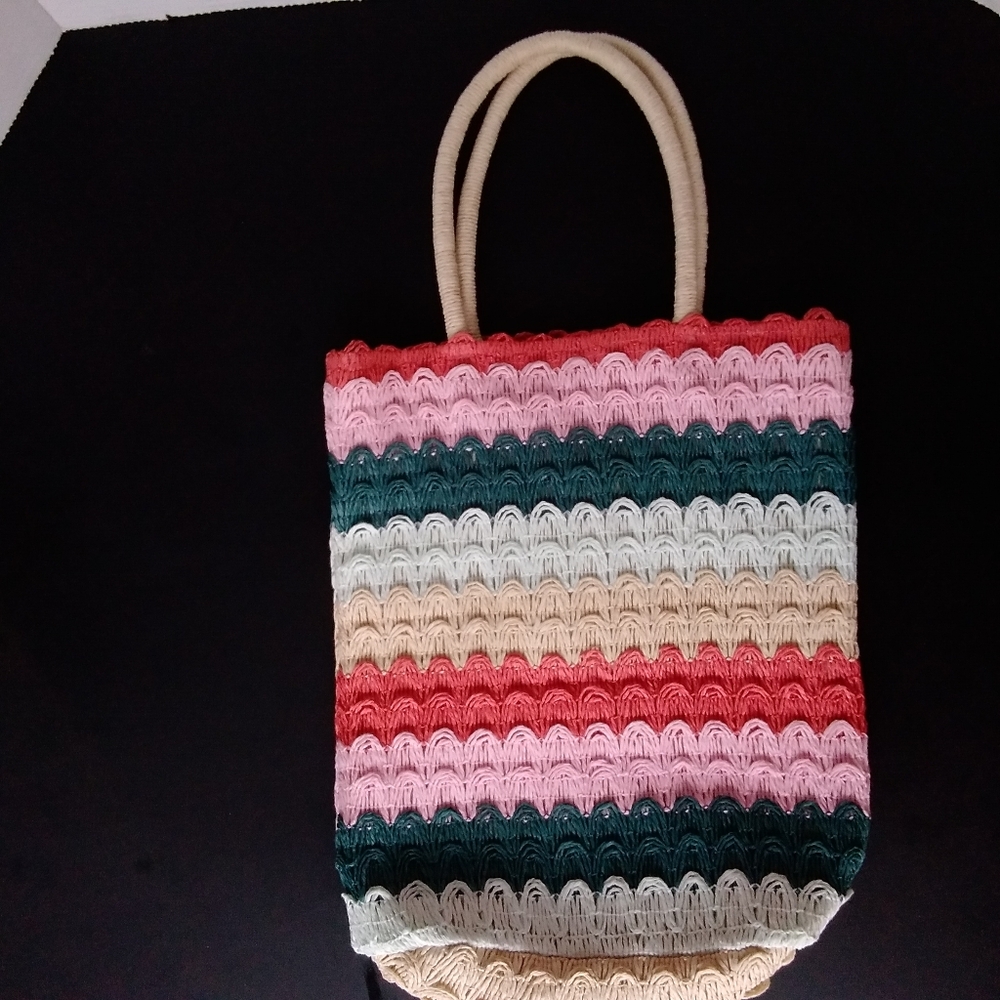 Art Class Macrame Rainbow Patterned Tote Bag - image 2
